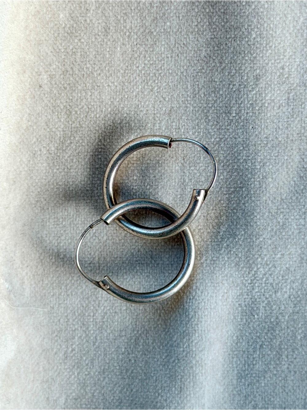 Solid 925 Sterling Silver Hoop Earrings